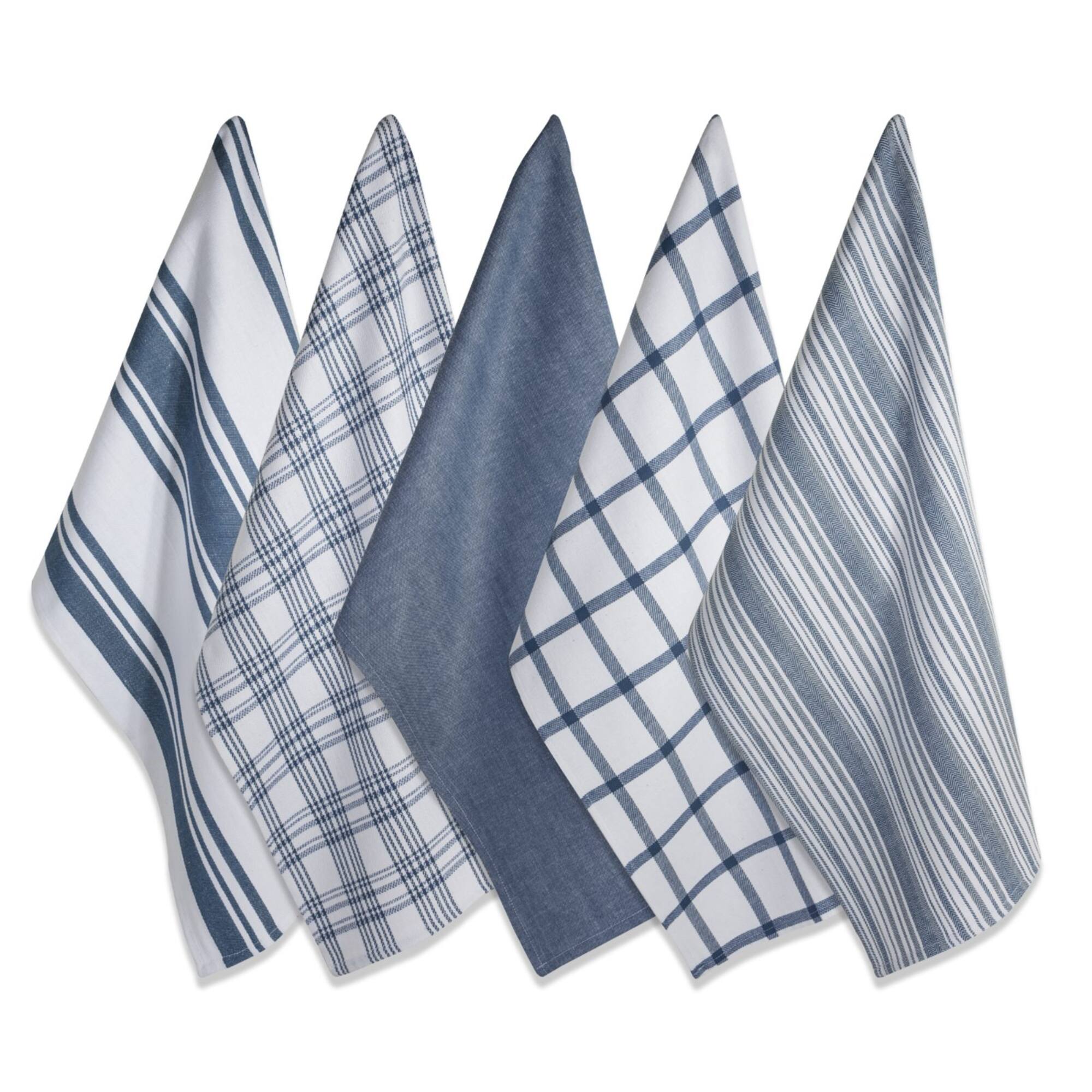 DII® Stone Blue Woven Dishtowel Set